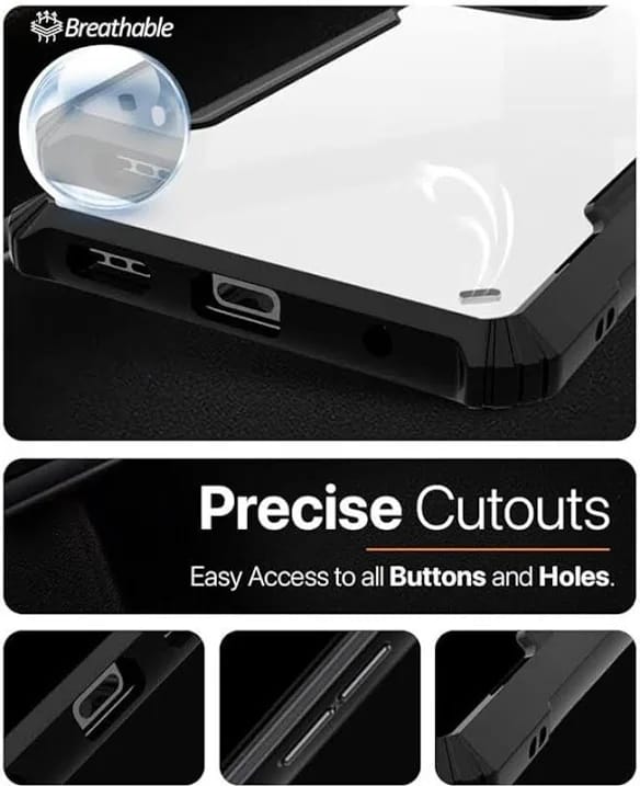 Back Cover For Vivo T3 5g Back Cover | Transparent Crystal Clear Hard Pc Back Case Image 3