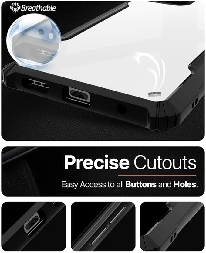 Realme 15 Back Cover | Transparent Crystal Clear Hard PC Back Case with TPU Bumper, Drop Protection Case Cover for Realme 15 Image 3