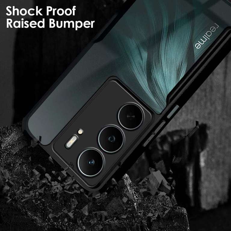 Back Cover for Realme Narzo 80 Lite 5G  (Black, Shock Proof, Pack of: 1) Image 3