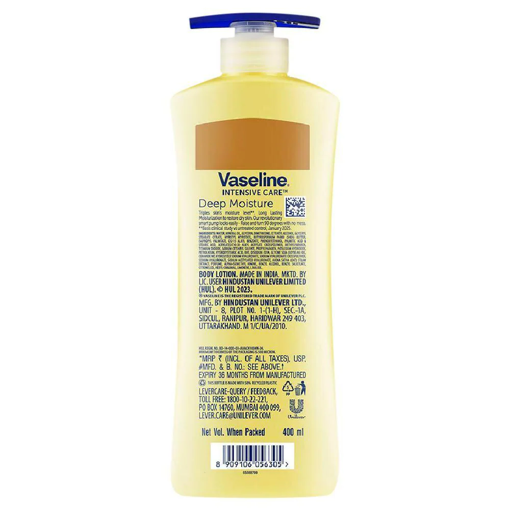 Vaseline Intensive Care Deep Moisture Body Lotion 400 ml Image 2