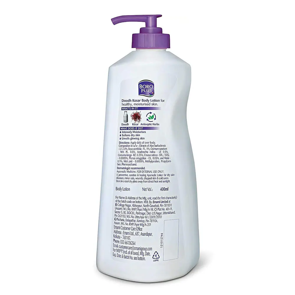 BoroPlus Doodh Kesar Body Lotion 400 ml Image 2