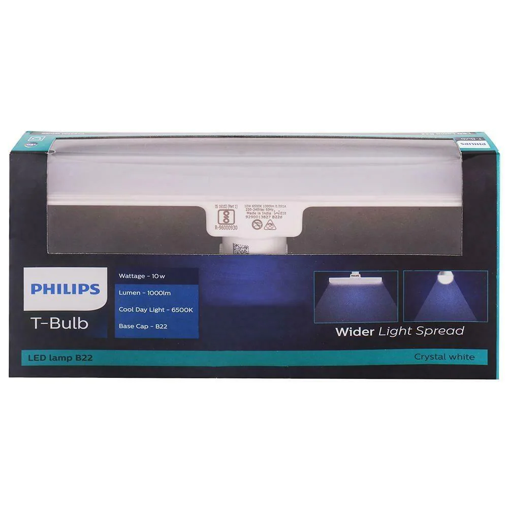 Philips Stellar Bright B22 10W LED Linear T-Bulb (Crystal White) - Buy Online at Indezaar