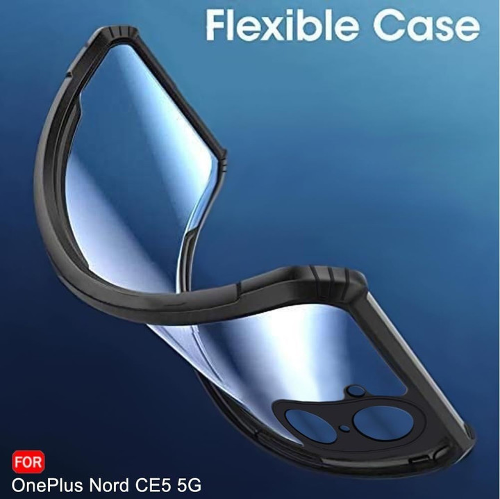 Back Cover for OnePlus Nord CE 5 5G – Black Grip Case (Shockproof & Slim Design) Image 4