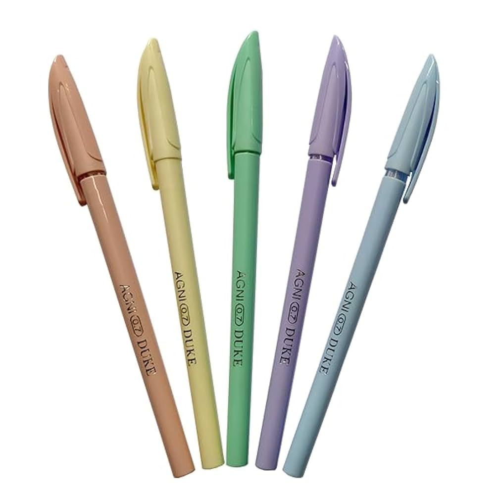 AGNI Duke Ball Pen | Blue Pen | Pack of 10 Units x 10 Packet | 0.7 mm Tip Size | Ideal for Students and Professionals | Best for School Image 2